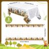 3 Pcs Woodland Tablecloth, Woodland Animals Baby Shower Decorations Forest Animals Table Covers for Baby Shower Table Cloth (Boy) view 4