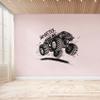 Monster Signage Monster Truck Silhouette - Monster Truck Off Road Vehicle Oversized Tires ATV Vinyl Wall Art Wall Sticker Wall Decal Home Room Kids Room Boys Girls Room Nursery Room Size (18x20 inch) view 3