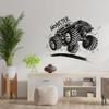 Monster Signage Monster Truck Silhouette - Monster Truck Off Road Vehicle Oversized Tires ATV Vinyl Wall Art Wall Sticker Wall Decal Home Room Kids Room Boys Girls Room Nursery Room Size (18x20 inch) view 4