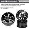 kingsea Wheel Hub Aluminum Alloy, RC Wheel Hubs Accessories for 1/10 RC Car, 4 Pcs - Black view 2