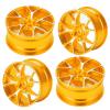 kingsea Wheel Hub Aluminum Alloy, RC Wheel Hubs Accessories for 1/10 RC Car, 4 Pcs - Gold view 1