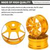 kingsea Wheel Hub Aluminum Alloy, RC Wheel Hubs Accessories for 1/10 RC Car, 4 Pcs - Gold view 3