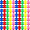 100 Pieces Egg Shakers Musical Instruments Percussion Maracas Egg for Kids Toys Plastic Easter Shaker for Learning DIY Painting, Classroom Music, Rhythm(5 Color) view 1
