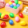 100 Pieces Egg Shakers Musical Instruments Percussion Maracas Egg for Kids Toys Plastic Easter Shaker for Learning DIY Painting, Classroom Music, Rhythm(5 Color) view 3