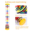 Rainmaker 12 inch Rain Stick for Babies Rattle Tube Rain Stick Shaker Music Sensory Auditory Instrument Toy for Baby Child Girl (12 inch Yellow) view 3