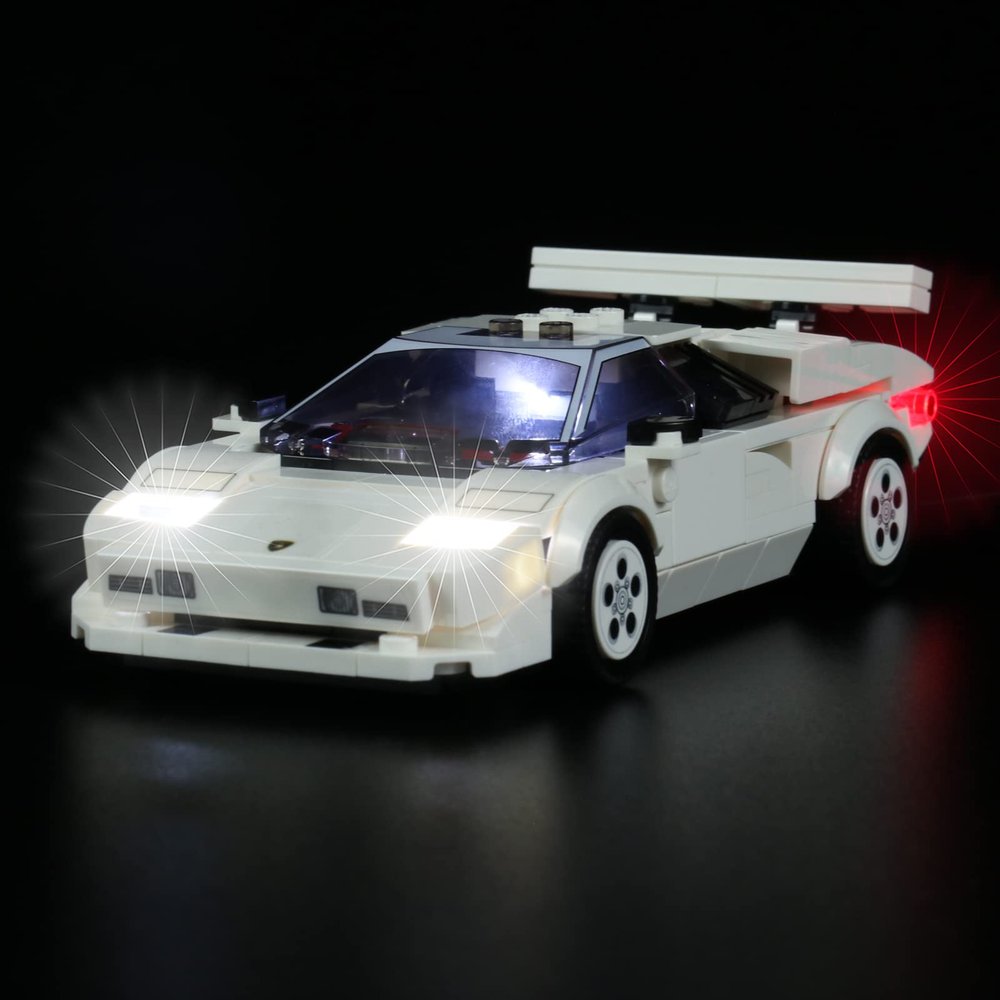Brick Shine Light kit for Lamborghini Countach 76908(Model Set is not Included) (Classic)