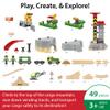 BRIO World Cargo Mountain Set - 49-Piece FSC-Certified Wood Train Set & Accessories - Compatible with All BRIO Railway Sets - Includes Crane, Helicopter, Caves & More - Fun Play for Kids Ages 3 & Up view 2