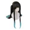AZERISSO Anime Demon Slayer Kimetsu no Yaiba Tokitou Muichirou Ponytails Wig Cosplay Costume Heat Resistant Synthetic Hair Long Wigs (A Style) view 2