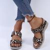 ZBYY Sandals for Women with Arch Support Serpentine Summer Wedge Sandal Beach Casual Dressy Platform Slippers Sandals view 2