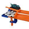 Monster Truck Track Clamp with 4 Lane Start Gate (Track NOT Included) | Compatible with Hot Wheels Track (Blue/Orange) | Eco-Friendly PLA | Made in USA | Monster Truck Track Accessory view 1