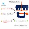 Monster Truck Track Clamp with 4 Lane Start Gate (Track NOT Included) | Compatible with Hot Wheels Track (Blue/Orange) | Eco-Friendly PLA | Made in USA | Monster Truck Track Accessory view 2