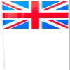 Baker Ross Union Jack Hand Waving Flags - Pack of 12, Queens Platinum Jubilee 2022 Street Party Supplies from view 1