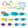Pecopcock Letter Molds Tools Set for Kids 69Pcs Accessories, Rollers and Cutters, Numeral Various Plastic Animal Molds and Art Clay Tools for Creative Cutting view 3
