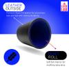Luck Lab Black Leather Dice Cup with Lid Including 6 Matching Pearl Dice - Blue Velvet Interior for Quiet Shaking - Use for Liars Dice Farkle Yahtzee Board Games, Black view 2