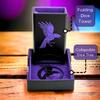 Luck Lab Folding Dice Tower and Dice Tray for RPG Table Top Gaming - Black/Purple - Raven Design view 2