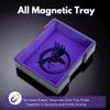 Luck Lab Folding Dice Tower and Dice Tray for RPG Table Top Gaming - Black/Purple - Raven Design view 3