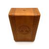 Luck Lab Leather Tarot Card Case/Holder - Brown - For Most Standard Size Tarot Cards (Fits Deck size with Box measuring 4.875 x 2.875 x 1.25)- Tree of LIfe Design view 2