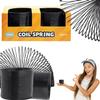 The Dreidel Company Black Metal Coil Spring, Goody Bag Fillers, Party Favor for Kids, Variety of 2.4" (60mm) Individually Boxed (2-Pack) view 1