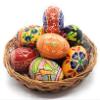 Rumikrafts Handpainted Wooden Easter Eggs, Ecofriendly and Lightweight, Kids Friendly, pisanki Style (Set of 6, Set T) view 1