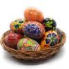 Rumikrafts Handpainted Wooden Easter Eggs, Ecofriendly and Lightweight, Kids Friendly, pisanki Style (Set of 6, Set T) view 4