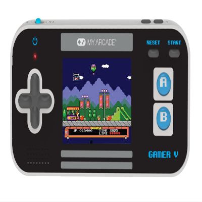 My Arcade Gamer V Classic-Blue: Portable Gaming Console with 220 Games, 2.5" Color Display, Pocket Size (DGUN-3919)