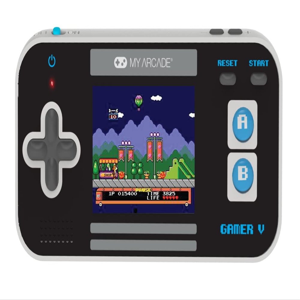 My Arcade Gamer V Classic-Blue: Portable Gaming Console with 220 Games, 2.5" Color Display, Pocket Size (DGUN-3919)