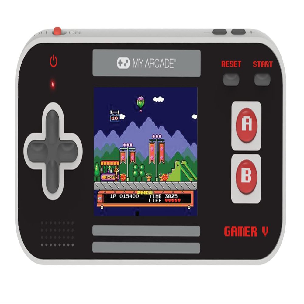 My Arcade Gamer V Classic-Red: Portable Gaming System with 220 Games, 2.5" Color Display, Pocket Size (DGUN-3911)