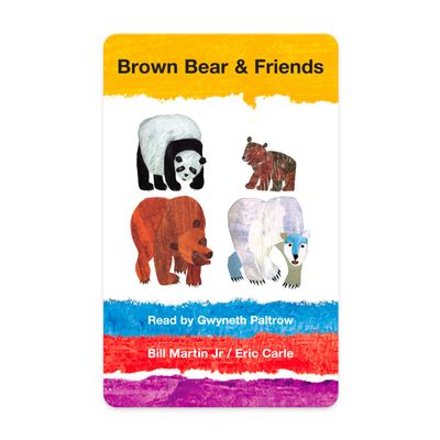 YOTO Brown Bear & Friends by Bill Martin Jr. & Eric Carle Kids Audio Card for Use with Player & Mini All-in-1 Audio Device, Screen-Free Listening with Playtime Bedtime & Travel Stories, Ages 2+