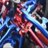 Arrma 6S BLX ARA10648/ BLX-ARA10604T1/ BLX ARA106060/ ARA106044T2/ BLX ARA109001 Aluminum Front Suspension Link Stabilizer -4PC Set (Orange) view 3