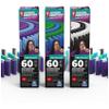 Spin Master Games, H5 Domino Creations, 180-Piece Dominoes Set by Lily Hevesh Colorful 3-Pack Bundle of 60-Piece Packs, Family Games for Ages 5+ view 1