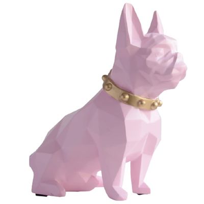 WMYDNX Piggy Bank Resin Piggy Bank Animal Shape, Dog Coin Banks for Boys and Girls, Gift Savings Jar for Birthday Christmas Children's Day Savings (Color : Pink)