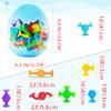 48 Pcs Bath Toys for Kids Ages 3+, Sensory Toys for Autistic Children, Travel Window Stem Learning Toys, Bathtub Toys with Dinosaur Eggshell Storage Christmas gifi for Kids view 2