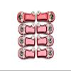 8pc Set Aluminum Clockwise and Anticlockwise Ball Ends for Original Rear Link Bar Axial 1/6 SCX6 4WD AXI05000T1 by GPM (red) view 1