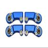 4pc Set Aluminum Clockwise and Anticlockwise Ball Ends for Original Front Steering Tie Rod Axial 1/6 SCX6 4WD AXI105000T1 by GPM (Blue) view 1