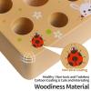 Skrtuan Wooden Toys for 3 Year Old Toddlers Baby Boys and Girls, Montessori Toy Carrot Harvest Game Shape & Sorting Matching Puzzle, Educational Developmental Birthday Gifts for Babies view 2