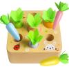 Skrtuan Wooden Toys for 3 Year Old Toddlers Baby Boys and Girls, Montessori Toy Carrot Harvest Game Shape & Sorting Matching Puzzle, Educational Developmental Birthday Gifts for Babies view 4