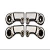 4pc Set Aluminum Clockwise and Anticlockwise Ball Ends for Original Front Steering Tie Rod Axial 1/6 SCX6 4WD AXI105000T1 by GPM (Silver) view 1