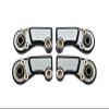 4pc Set Aluminum Clockwise and Anticlockwise Ball Ends for Original Front Steering Tie Rod Axial 1/6 SCX6 4WD AXI105000T1 by GPM (Gray) view 1