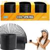 The Dreidel Company Black Metal Coil Spring, Goody Bag Fillers, Party Favor for Kids, Variety of 2.4" (60mm) Individually Boxed (3-Pack) view 1