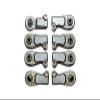 8pc Set Aluminum Clockwise and Anticlockwise Ball Ends for Original Front Link Bar Axial 1/6 SCX6 4WD AXI150000T1 by GPM (Silver) view 1