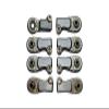 8pc Set Aluminum Clockwise and Anticlockwise Ball Ends for Original Front Link Bar Axial 1/6 SCX6 4WD AXI150000T1 by GPM (Gray) view 1