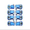 AXIAL SCX6 JEEP JLU WRANGLER 4WD Aluminum Clockwise And Anticlockwise Ball Ends For Original Front Link Bar - 8pc set - GPM SCX6160F/BE