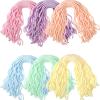 Civaner 6 Pieces Sensory Spaghetti Stretchy Toy Stretchy Pasta Toy Ramen Fidget Strings for Stress Relieve Gifts Early Education Birthday Valentine's Day Holiday Party Gifts(Macaron Color) view 1