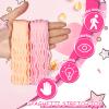 Civaner 6 Pieces Sensory Spaghetti Stretchy Toy Stretchy Pasta Toy Ramen Fidget Strings for Stress Relieve Gifts Early Education Birthday Valentine's Day Holiday Party Gifts(Macaron Color) view 4