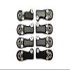 8pc Set Aluminum Clockwise and Anticlockwise Ball Ends for Original Front Link Bar Axial 1/6 SCX6 4WD AXI150000T1 by GPM (Black) view 1