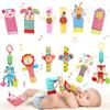 Wrist Rattles Foot Finder Rattle Sock Baby Toy, Hanging Rattle Toy, Arm Hand Bracelet Rattle, Feet Leg Ankle Socks, Activity Rattle Present Gift for Newborn Infant Babies Boy Girl Bebe (12 D) view 1