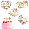 16pcs Happy Mothers Day cake Topper Party Supplies Decoration view 1
