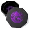DND Dice Tray - Premium 9 Inch Tray for Dungeons and Dragons: Exquisitely Detailed Purple World Tree & Wolf Raven Design - Perfect Rolling & Box Storage to Protect Your Dice for D&D and RPG view 4