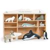 Tender Leaf Toys - Polar Animals - 10 Solid Wood Polar Animals with Shelving Unit - Made for Little Hands, Improve Hand-Eye Coordination for Boys and Girls - Age 3+ view 3