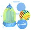 2PCS EocuSun Beach Toys Bag Sand Toy Bag Sea Shells Mesh Bag view 3